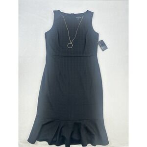 Stella & Julie Sheath Dress Sleeveless Cutouts Stretch Black Size 12